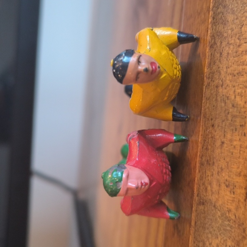 Barclay Lead Figurines Vintage Christmas Village Holiday 1930 -40s ( 6 piece) - Picture 10 of 10